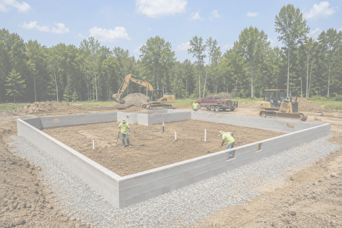 Foundation for a Modular House